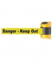 Cassette murale avec ruban "Danger - Keep Out"